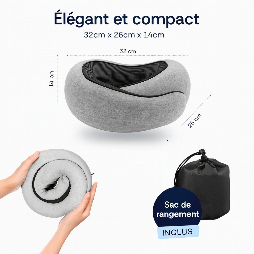 Oreiller de voyage pour le cou