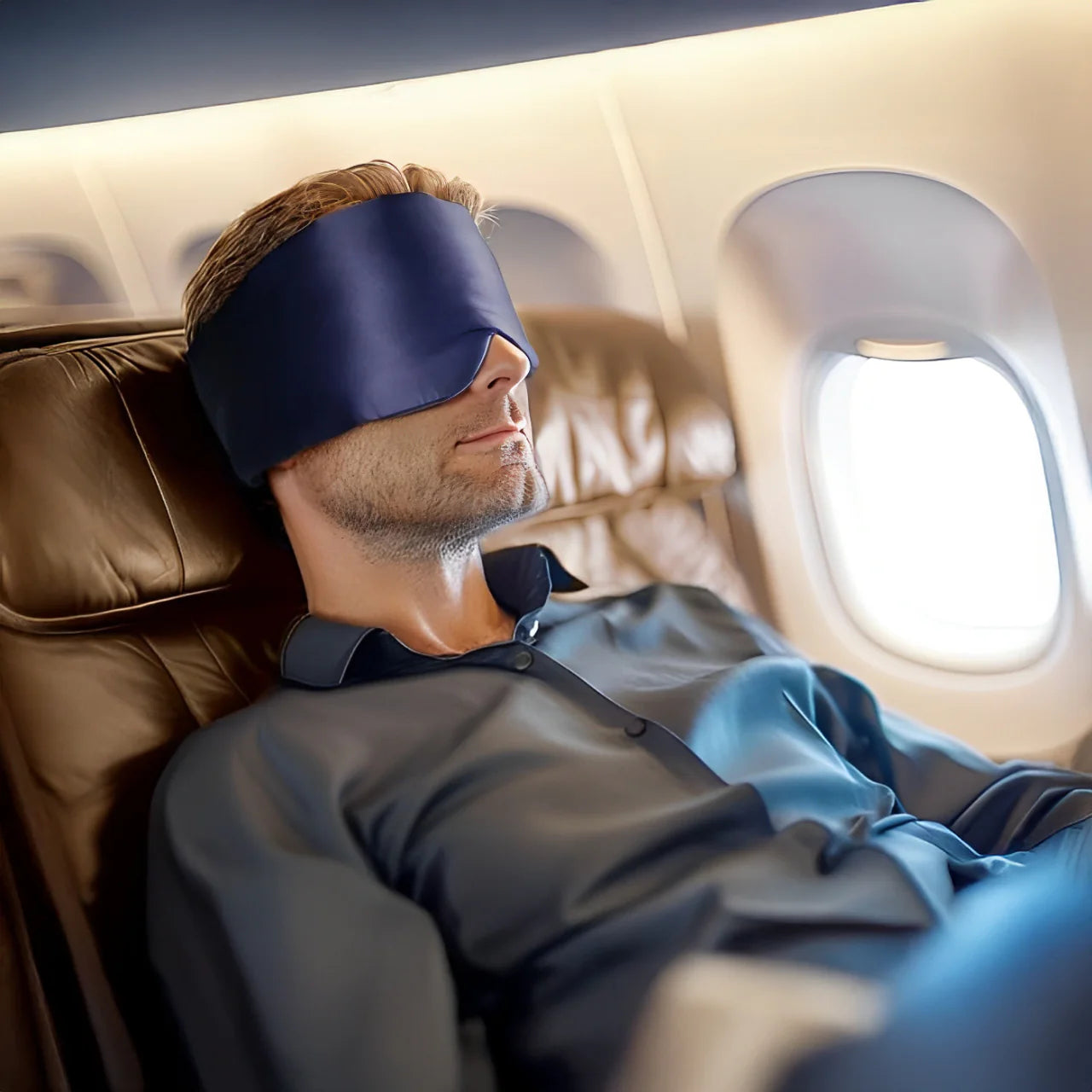 Masque de sommeil soyeux